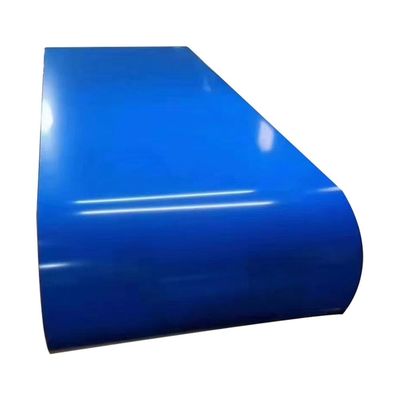 ซื้อ 0.25x1219 มม สีน้ําเงิน โพลีเอสเตอร์เคลือบ Pre Painted Coil Precoated Steel Sheet การผลิตออนไลน์