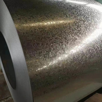 Spangle ปกติ GI เหล็กม้วน OD1000-1500mm กว้าง 600-1250mm