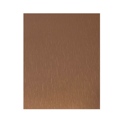 ขดลวดอะลูมิเนียมเคลือบสีผิวสำเร็จชนิดแปรงที่สวยงาม